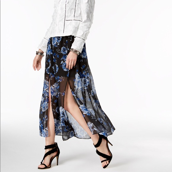 INC international concert maxi chiffon dress - Picture 3 of 5